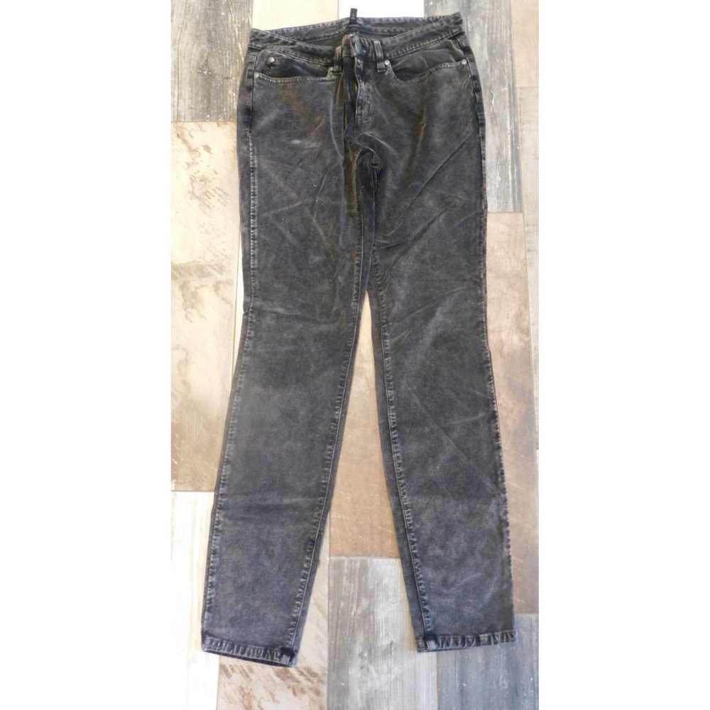 Eileen Fisher Mineral Washed Velveteen Pant Metal Grey Size 8